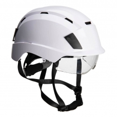 Integrated Visor Helmet White