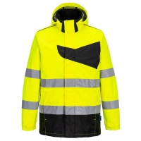 PW2 Hi-Vis Rain Jacket Yellow/Black