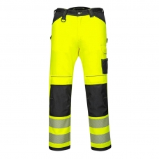 PW3 Hi-Vis Lightweight Stretch Work Trousers Yellow/Black