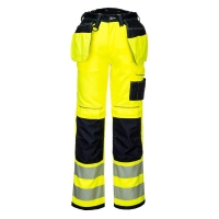 PW3 Hi-Vis Stretch Holster Pocket Trousers Yellow/Black