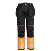 PW3 Hi-Vis Class 1 Holster Pocket Trousers Orange/Black