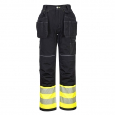 PW3 Hi-Vis Class 1 Holster Pocket Trousers Yellow/Black