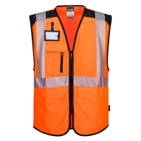 PW3 Hi-Vis Executive Vest  Orange/Black