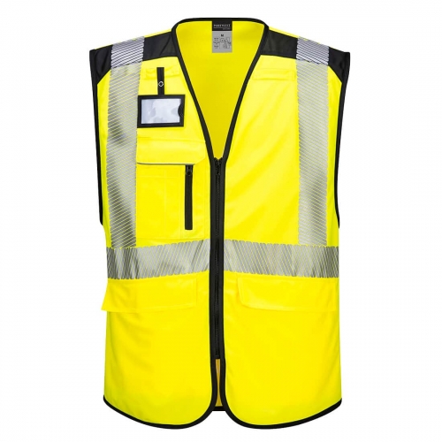 PW3 Hi-Vis Executive Vest  Yellow/Black