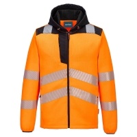 Hi-Vis Technical Fleece hoodie Orange/Black