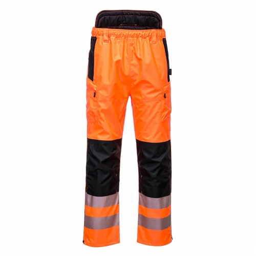 PW3 Hi-Vis Extreme Rain Trousers Orange/Black