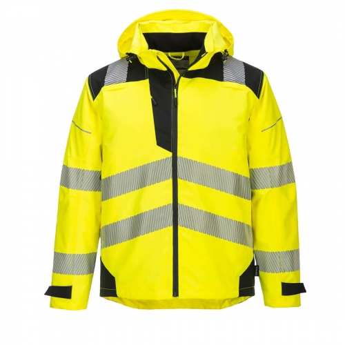 PW3 Hi-Vis Extreme Rain Jacket Yellow/Black