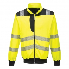 PW3 Hi-Vis Zip Sweatshirt Yellow/Black