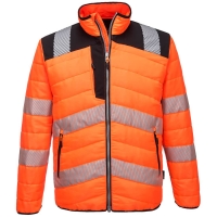 PW3 Hi-Vis Baffle Jacket Orange/Black