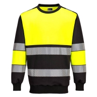 PW3 Hi-Vis Class 1 Sweatshirt Yellow/Black