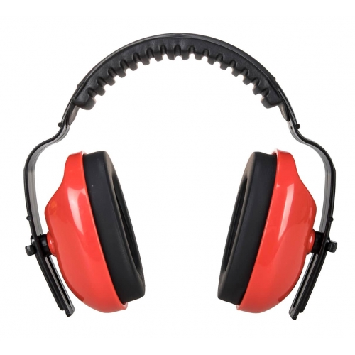 PW Classic Plus Ear Defenders Red