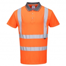 Hi-Vis Polo Shirt S/S  Orange