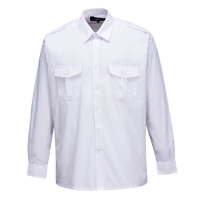 Pilot Shirt, Long Sleeves White