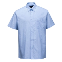 S108 - Oxford Shirt, Short Sleeves Blue