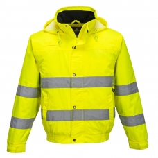 Hi-Vis Rain Lite Bomber Jacket  Yellow
