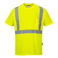 S190 - Hi-Vis Pocket T-Shirt  Yellow