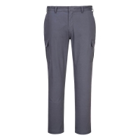Stretch Slim Combat Trousers Charcoal Grey