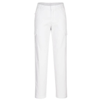 Women's Stretch Cargo Trousers White