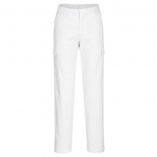 Dámske Cargo strečové nohavice biela