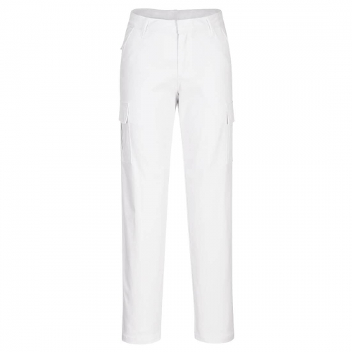 Women's Stretch Cargo Trousers White