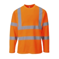 Hi-Vis Cotton Comfort T-Shirt L/S  Orange