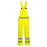 Nohavice na traky Hi-Vis priedušné žlté