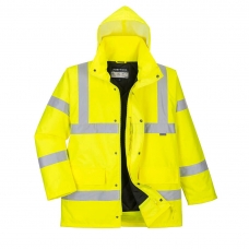Hi-Vis Breathable Winter Traffic Jacket Yellow