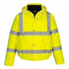 Hi-Vis Winter Bomber Jacket  Yellow