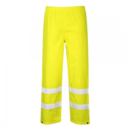 Hi-Vis Rain Traffic Trousers Yellow Tall