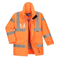 Hi-Vis Extreme Rain Jacket  Orange