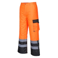 Nohavice Hi-Vis Contrast - podšité oranžovo/čierne