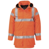 Bizflame Rain Hi-Vis Multi Lite Jacket Orange