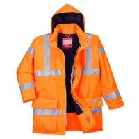 Bizflame Rain Hi-Vis Antistatic FR Jacket Orange