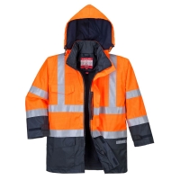 Bizflame Rain Hi-Vis Multi-Protection Jacket Orange/Navy