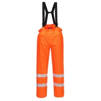 Bizflame Rain Unlined  Hi-Vis Antistatic FR Trousers Orange