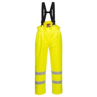 Bizflame Rain Unlined  Hi-Vis Antistatic FR Trousers Yellow