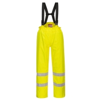 Bizflame Rain Lined Hi-Vis Antistatic FR Trousers Yellow