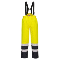 Bizflame Rain Hi-Vis Multi-Protection Trouser Yellow/Navy