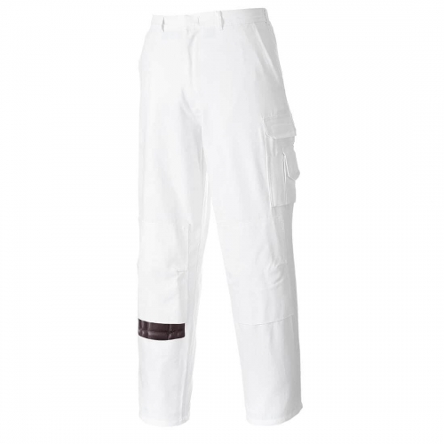 Maliarske nohavice biele