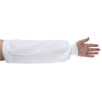 BizTex Mikroporézny rukávník s pletenou manžetou typ PB6 (150 párov) biela