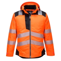 PW3 Hi-Vis Winter Jacket  Orange/Black