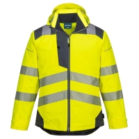PW3 Hi-Vis Winter Jacket  Yellow/Grey