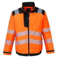 PW3 Hi-Vis Work Jacket Orange/Black