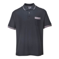 Portwest Texo Contrast Polo Shirt Black