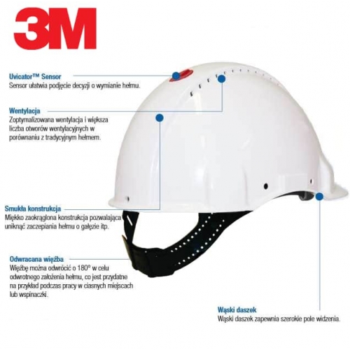 Safety helmet 3m solaris cuv g3000 red