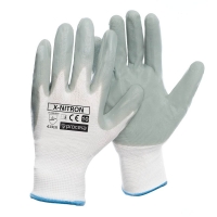 Nitrile-coated protective gloves x-nitron