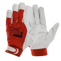 Protective gloves reinforced with goatskin x-tec