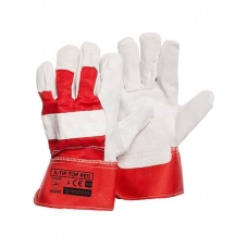 Protective glove x-tip top red