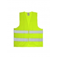 Reflective warning vest yellow -
