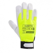 Protective gloves reinforced with goatskin x-lightec